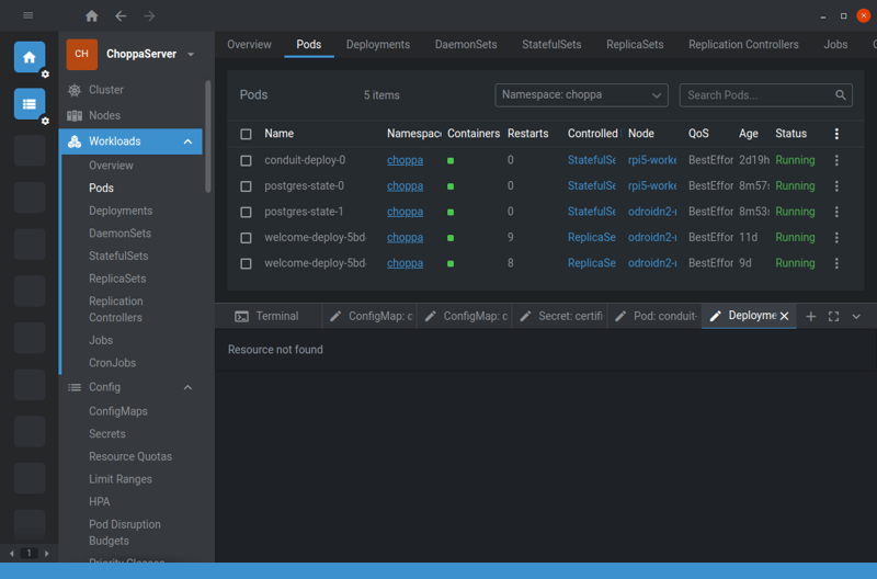 Stateful pods