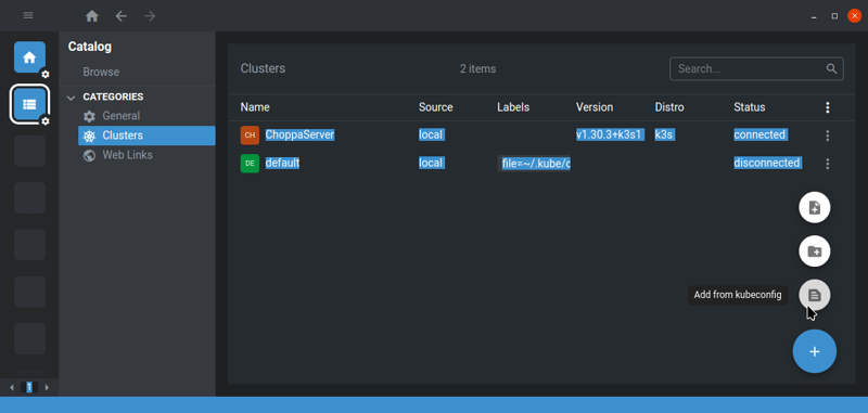 Lens cluster configuration